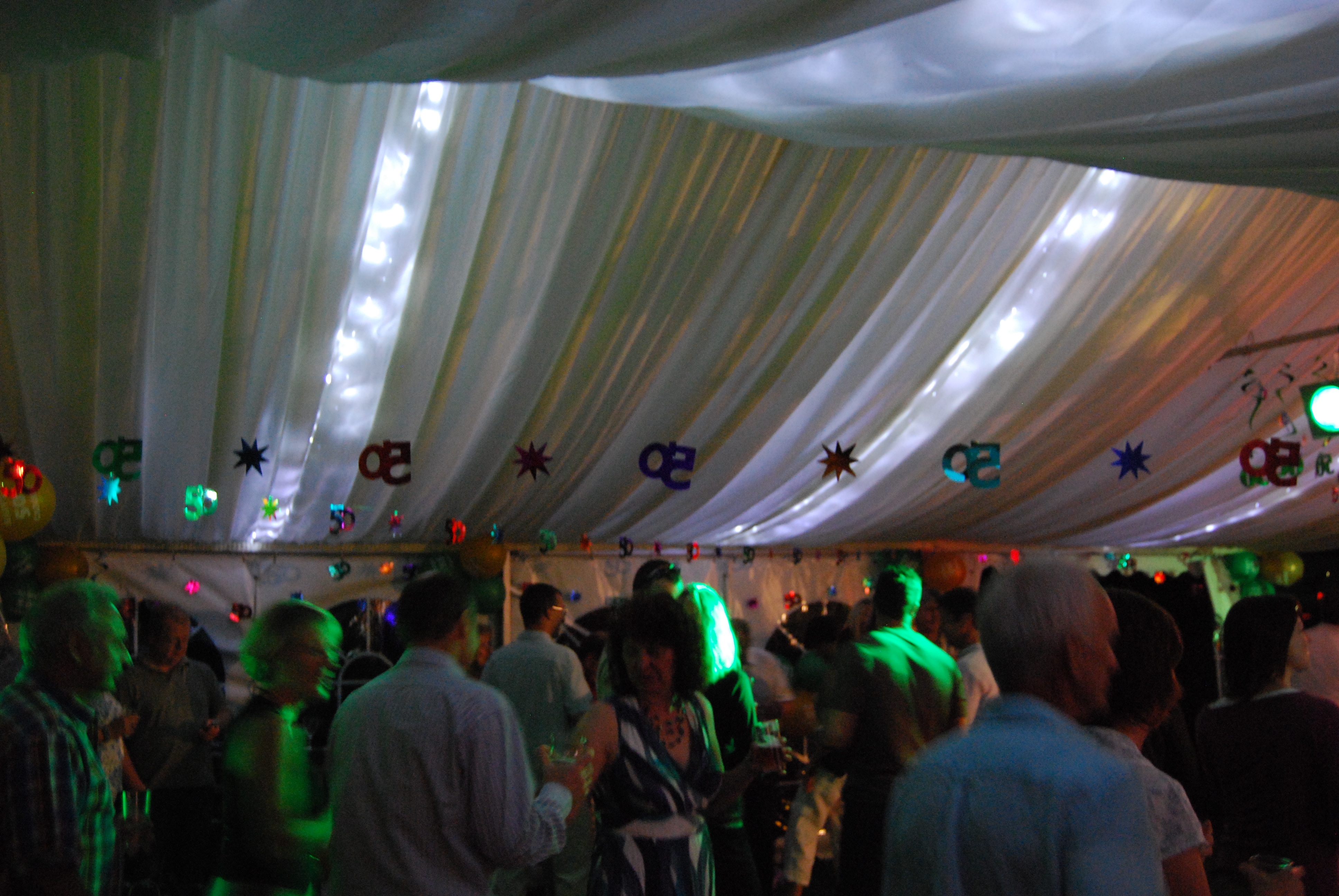 Winter party marquee Hampshire