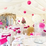 Beach Wedding - Internal (Folding Chairs & Pink Lanterns)
