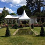 Wedding marquees private Dorset garden