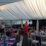 Lined marquee, charity ball Salisbury. Maidman's Marquees