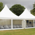 Pagoda style wedding marquees with point tops. Maidmans Marquees