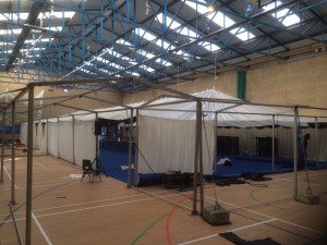 Bournemouth school hall marquee